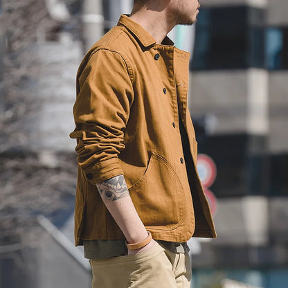 Mens Classic Bomber Jacket - Practical Multi Pocket Coat