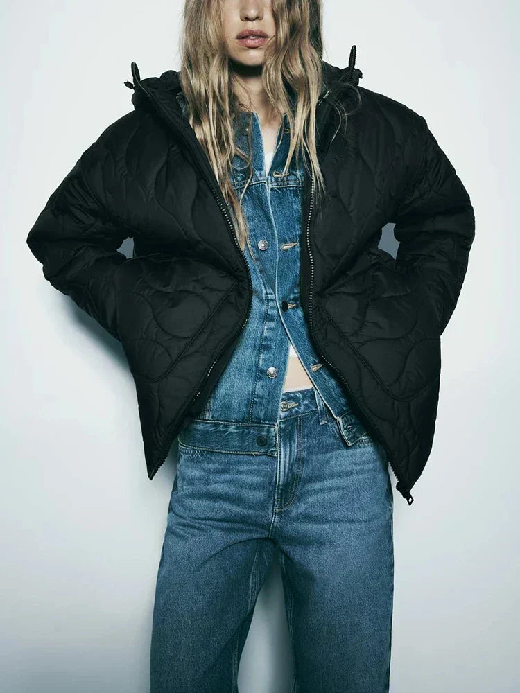 Comfy Loose Fit Parka Coat