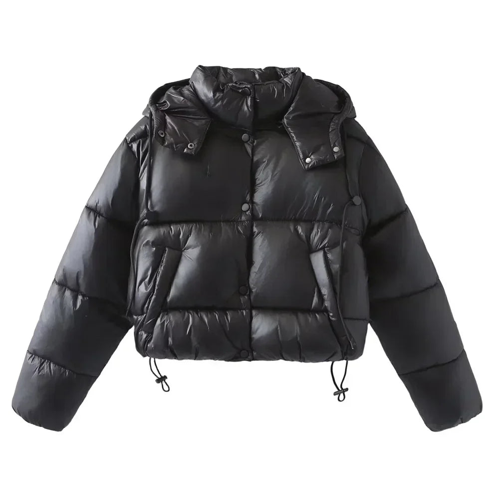 Women's Quilted Puffer Jacket Hooded