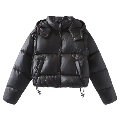 Women's Quilted Puffer Jacket Hooded