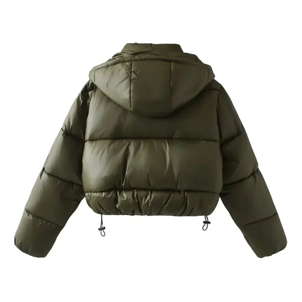 Women's Quilted Puffer Jacket Hooded