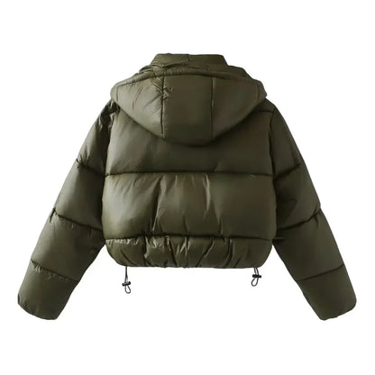 Women's Quilted Puffer Jacket Hooded