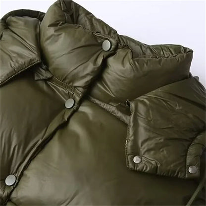 Women's Quilted Puffer Jacket Hooded