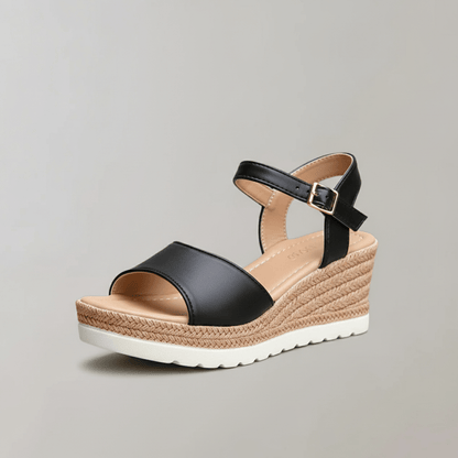 Elegant Heel Sandals with Buckle Detail - OutfitLondon