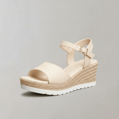 Elegant Heel Sandals with Buckle Detail