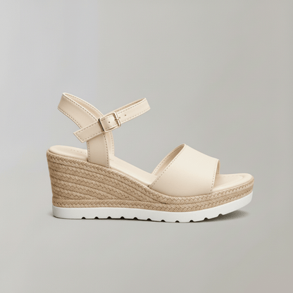 Elegant Heel Sandals with Buckle Detail
