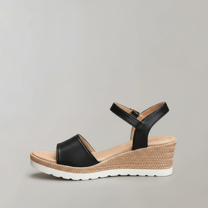 Elegant Heel Sandals with Buckle Detail