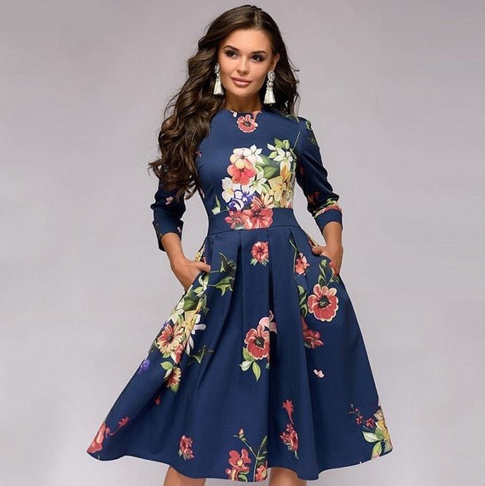 Elegant Ladies Mid Length Evening Dress