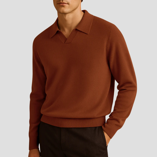 Casual Fit Crew Neck Knit Sweater - OutfitLondon