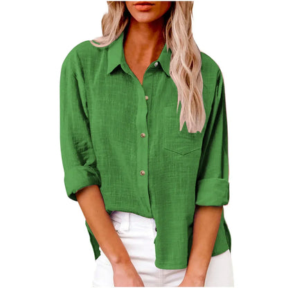 Women's Simple Relaxed Cotton Shirt