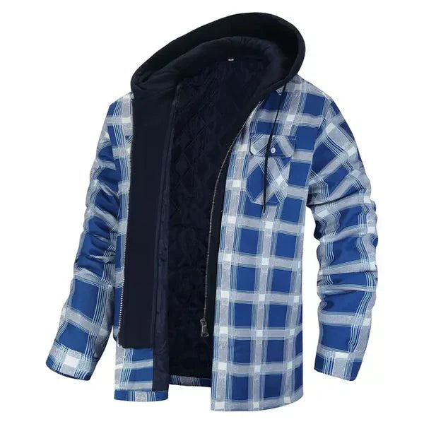 Comfortable Plaid Shirt Jacket for Men