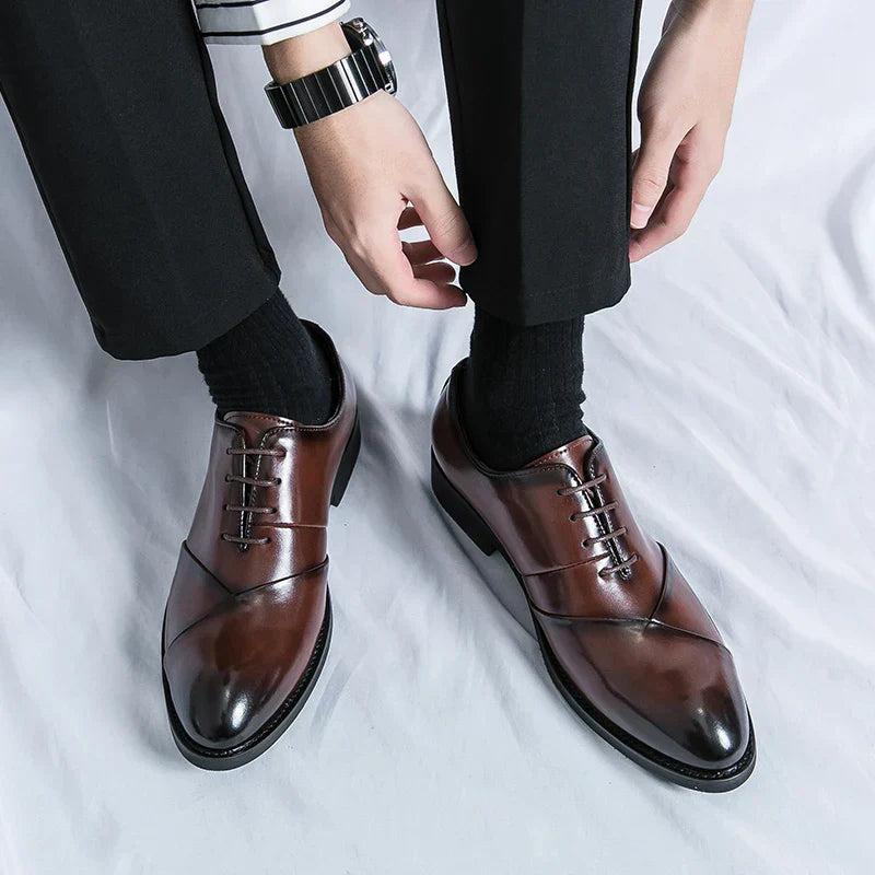 Luxury Brown Leather Dress Shoe