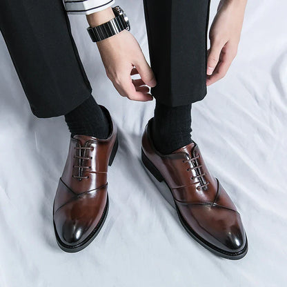 Luxury Brown Leather Dress Shoe