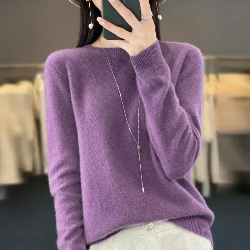 Cozy Ladies Classic Wool Pullover Sweater