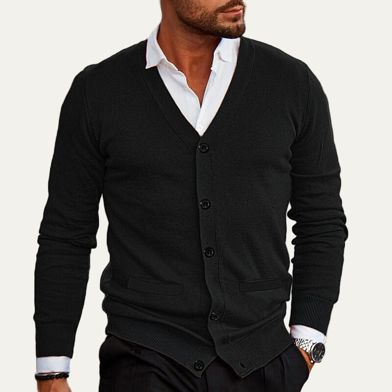 Men's Simple Open Front Sweater