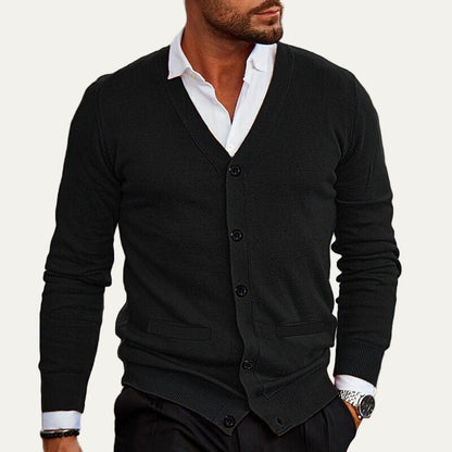 Men's Simple Open Front Sweater