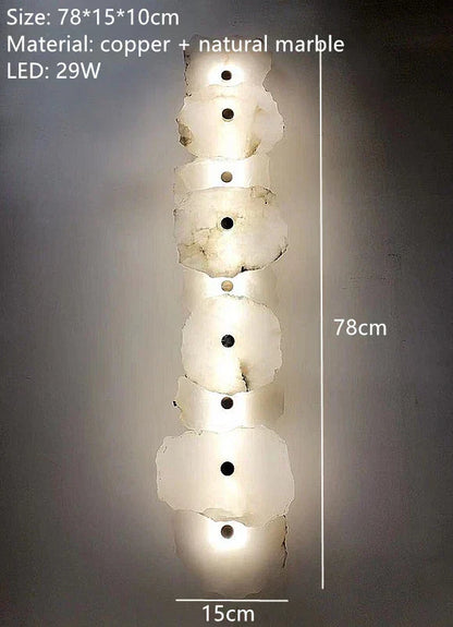 Elegant LED Wall Lamp With Copper Accents