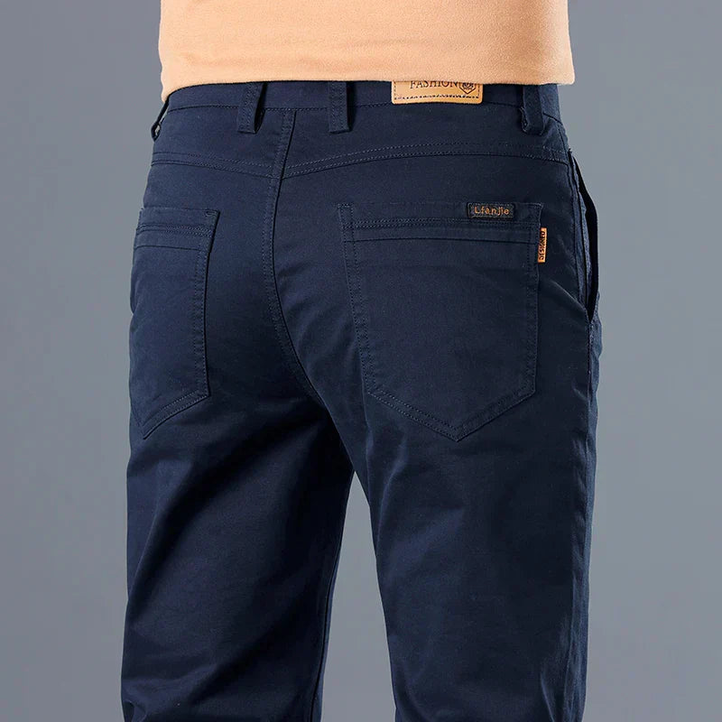Slim Fit Business Dress Pants for Men