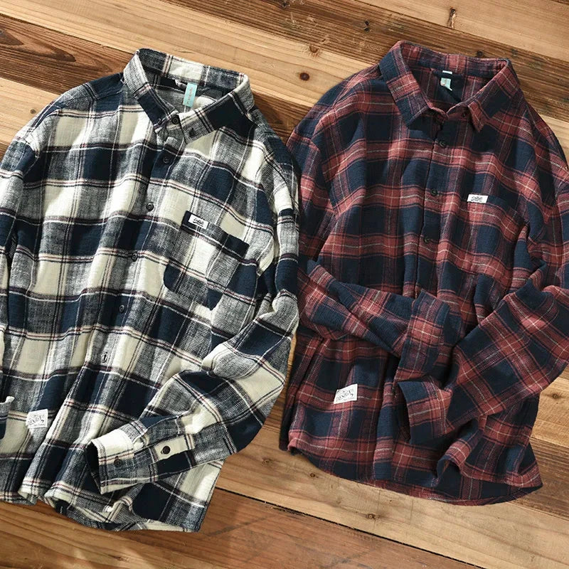 Casual Plaid Men's Button Down Shirt