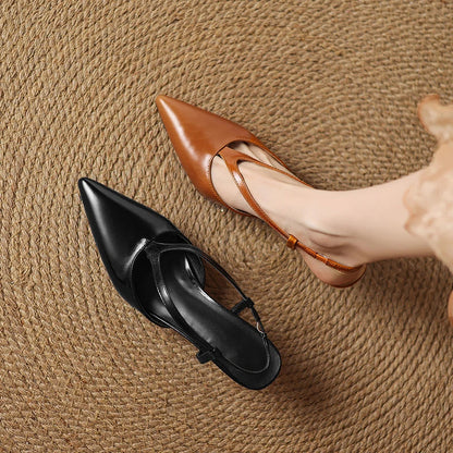 Comfortable Low Heel Slingback Shoes