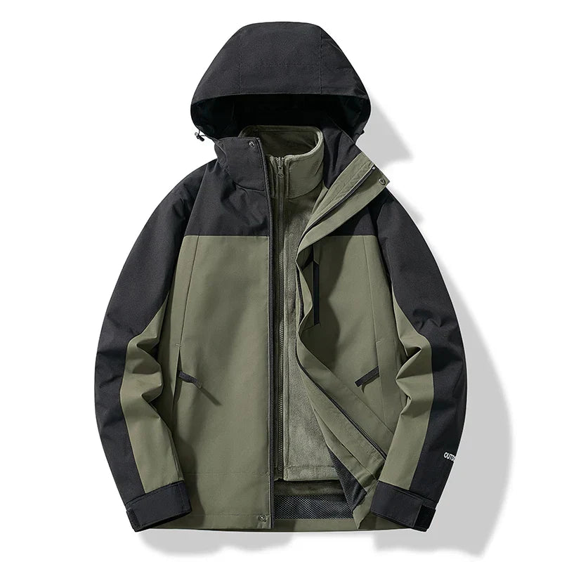Waterproof Unisex Ski Jacket with Hood