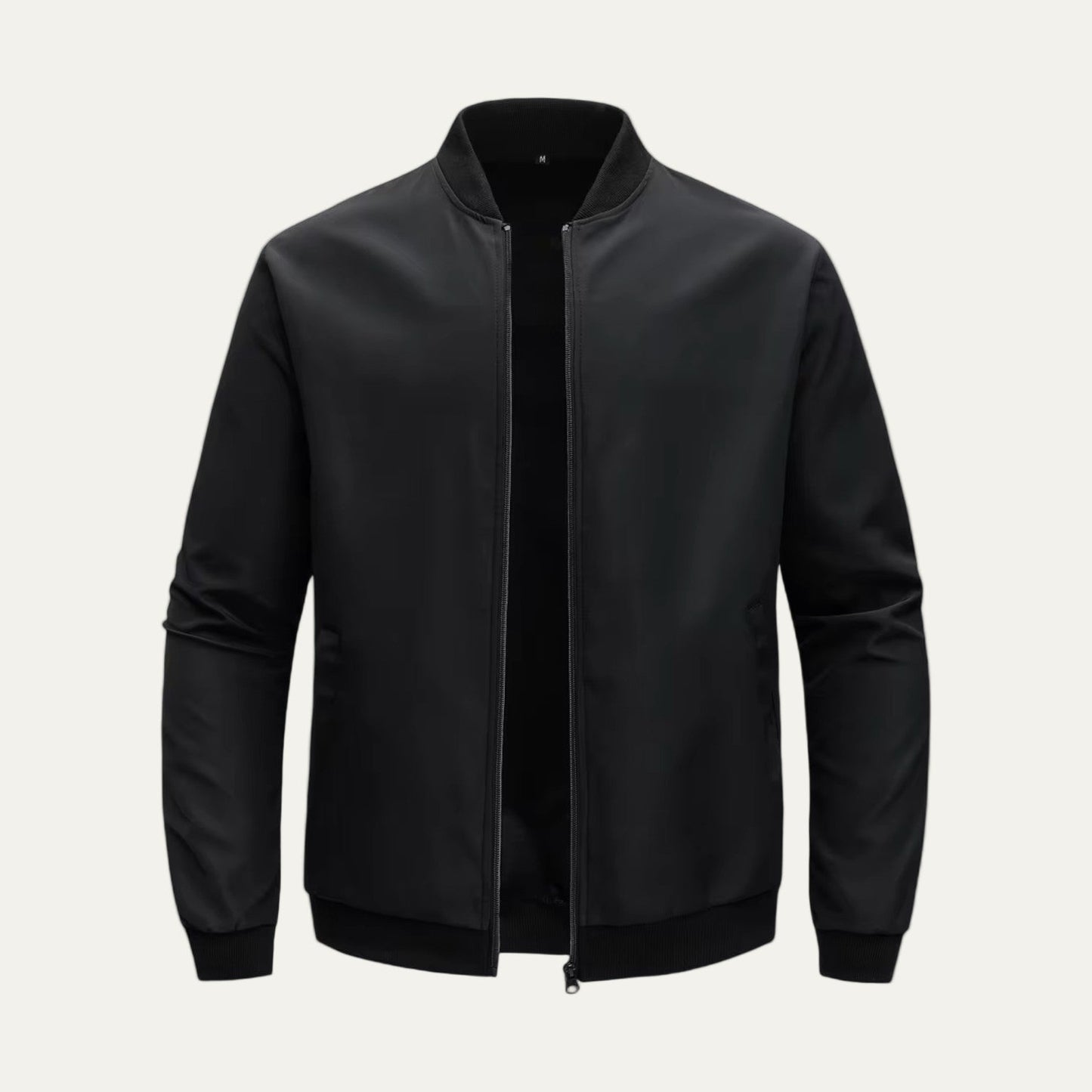 Slim Fit Zip Up Bomber Jacket for Men - OutfitLondon