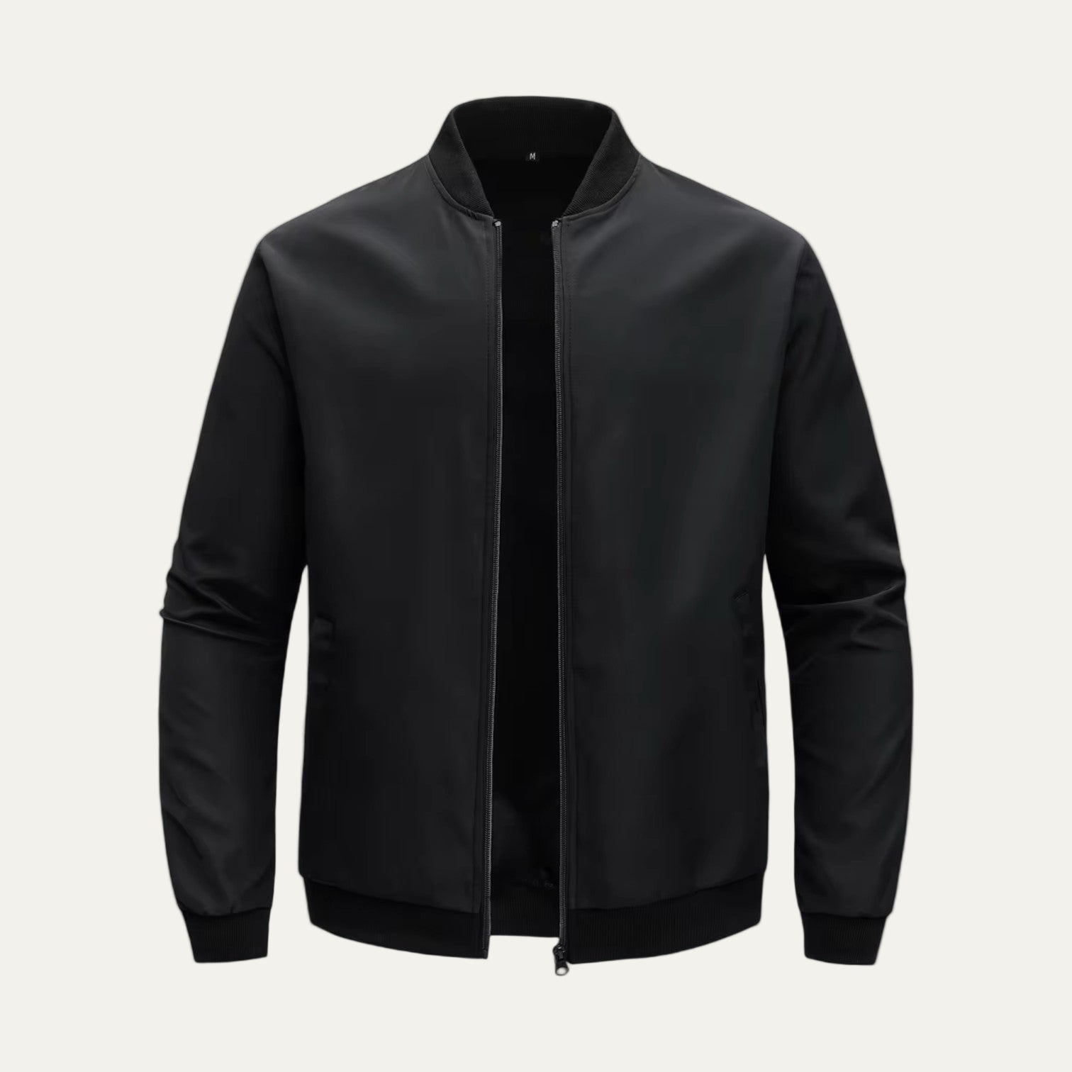 Slim Fit Zip Up Bomber Jacket for Men - OutfitLondon