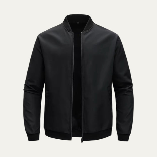Slim Fit Zip Up Bomber Jacket for Men - OutfitLondon