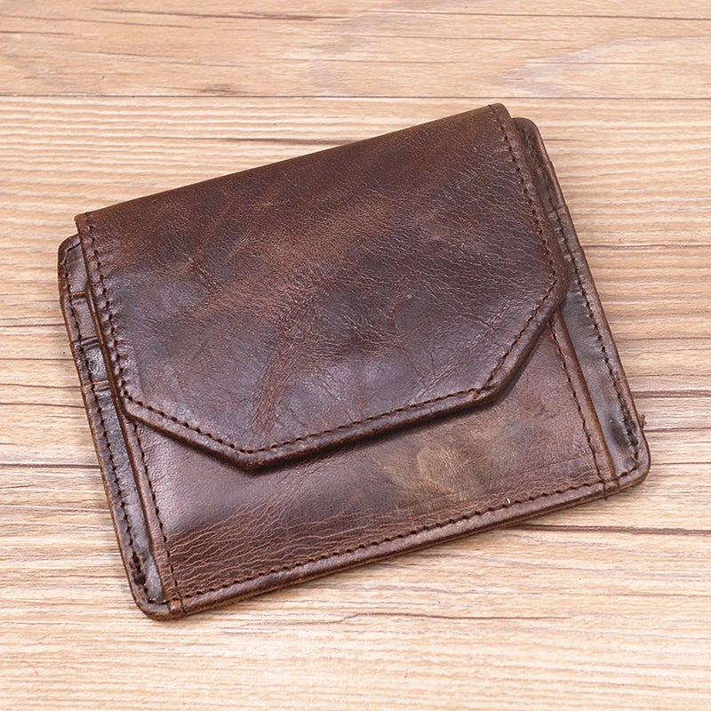 Genuine Brown Leather Mens Wallet