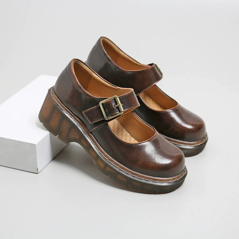 Simple Buckle Ballet Women Flats