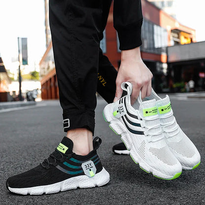 Breathable Black Running Shoes