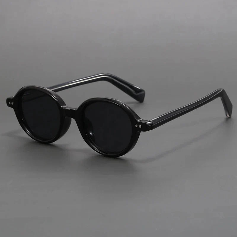 Carter Vintage Round Sunglasses Polarized TR90 Frame