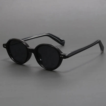 Carter Vintage Round Sunglasses Polarized TR90 Frame