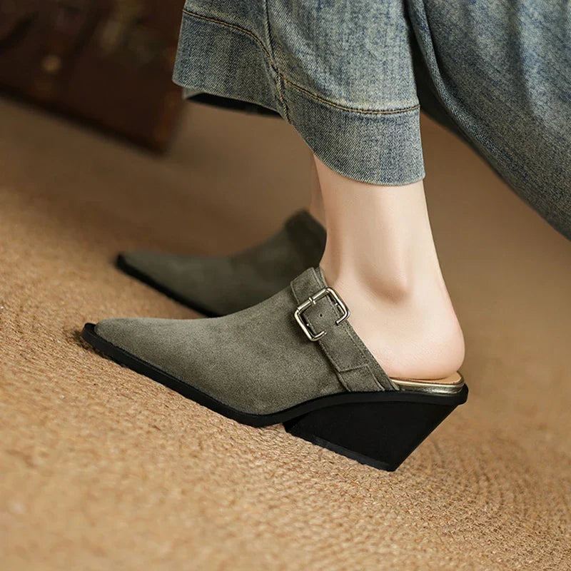 Luxury Soft Slip On Mules
