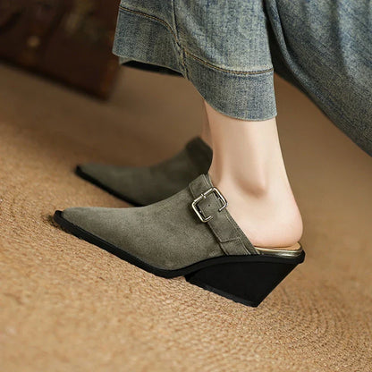 Luxury Soft Slip On Mules