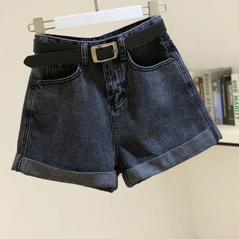 Loose Fit Casual Denim Shorts