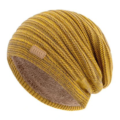 Cozy Striped Beanie Winter Cap