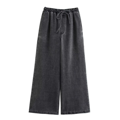 Women's Relaxed Fit Denim 2 Piece Suit
