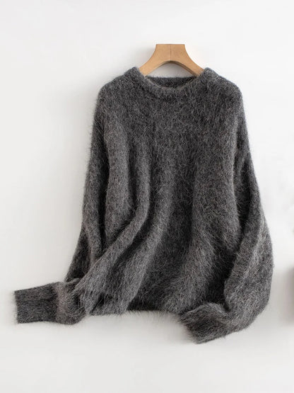 Soft Oversized Alpaca Knit Sweater
