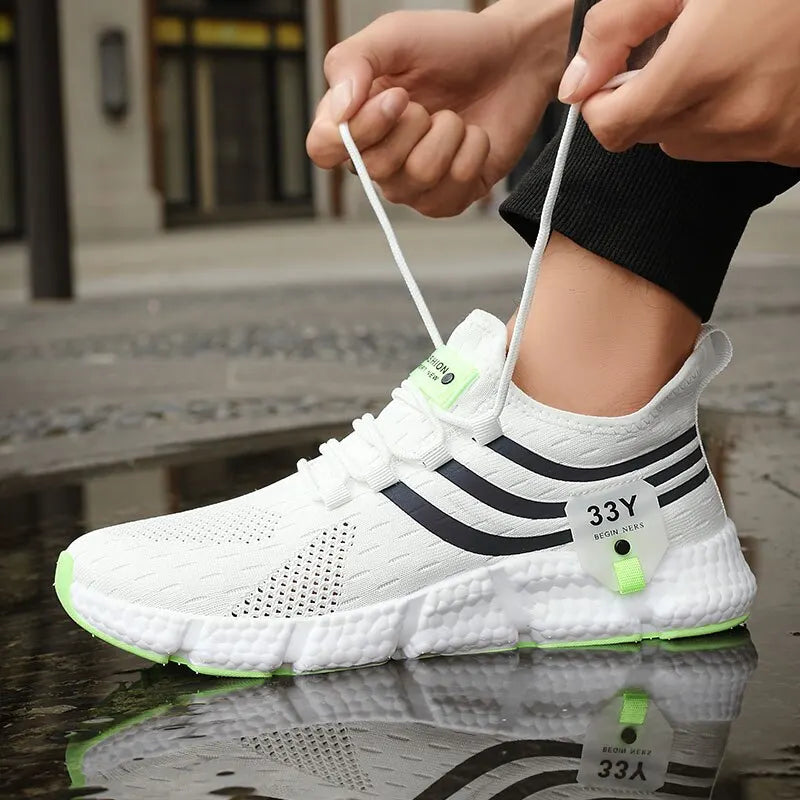 Breathable Black Running Shoes