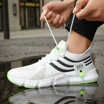 Breathable Black Running Shoes