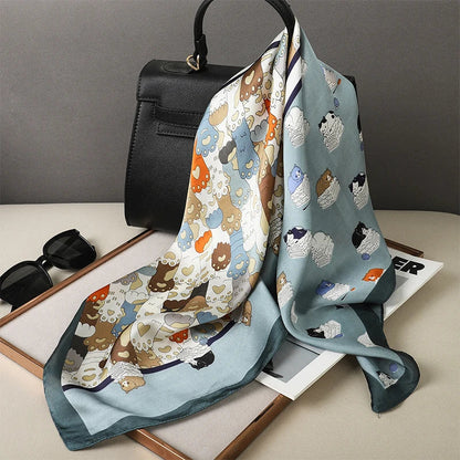 Warm Plaid Women's Scarf Neck Wrap Accessory