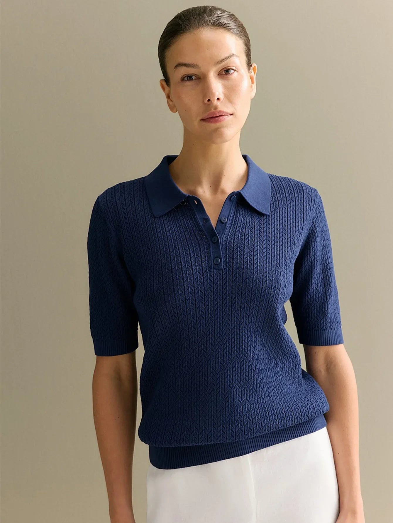 Comfortable Loose Fit Polo Shirt – Classic Summer Top