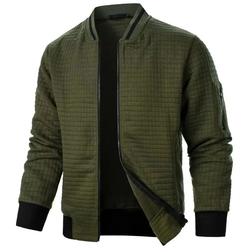 Vintage Style Zipper Athletic Jacket