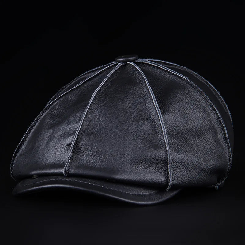 Timeless Tan Leather Fedora Hat - Comfort Fit