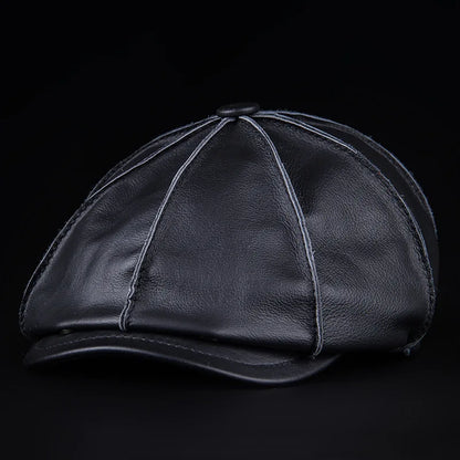 Timeless Tan Leather Fedora Hat - Comfort Fit