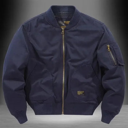 Relaxed Fit Cotton Bomber Jacket