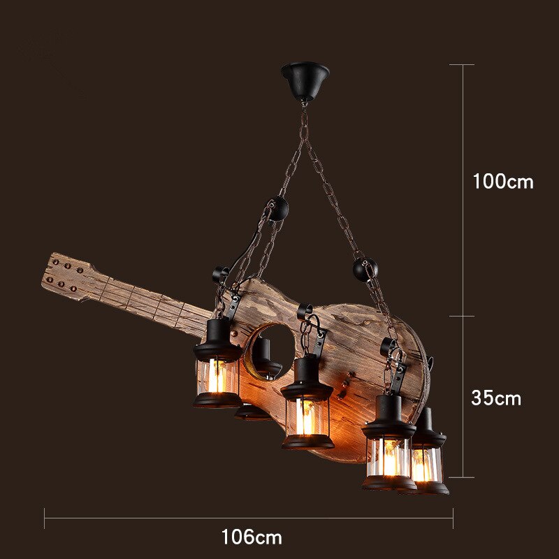 Farmhouse Style Wooden LED Light Fixture