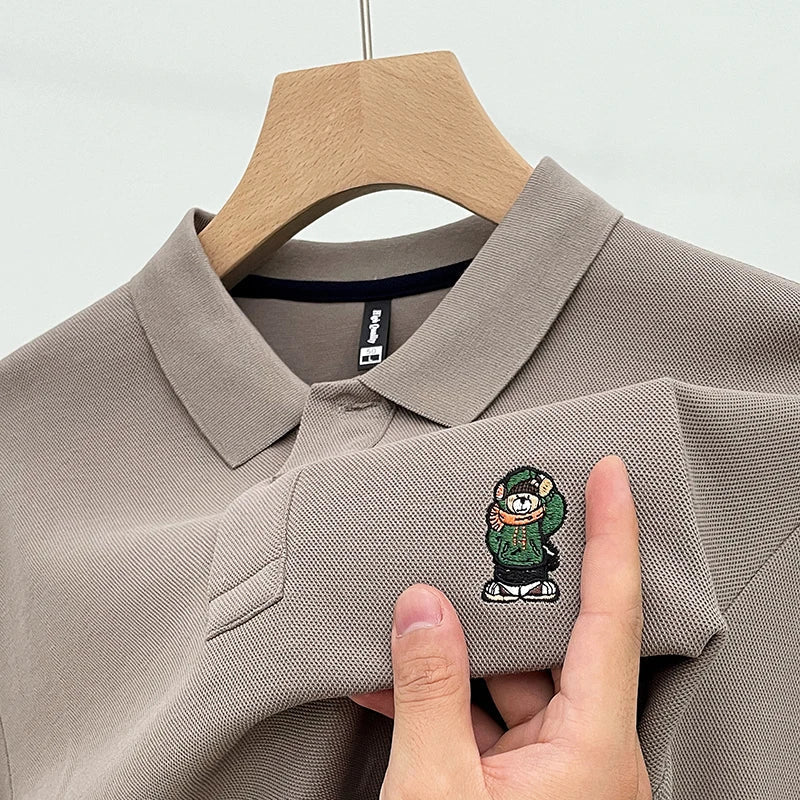 Relaxed Fit Mens Classic Polo Tee Shirt