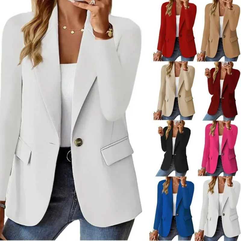 Timeless Fit Ladies Solid Coat - OutfitLondon